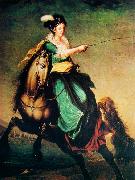 Domingos Sequeira Equestrian portrait of Carlota Joaquina of Spain Spain oil painting artist